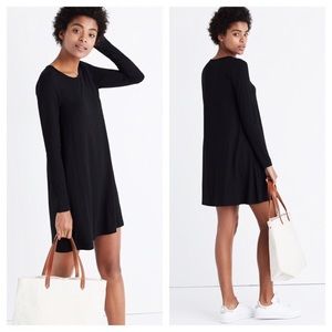 Madewell Long Sleeve Swingy Tee Dress